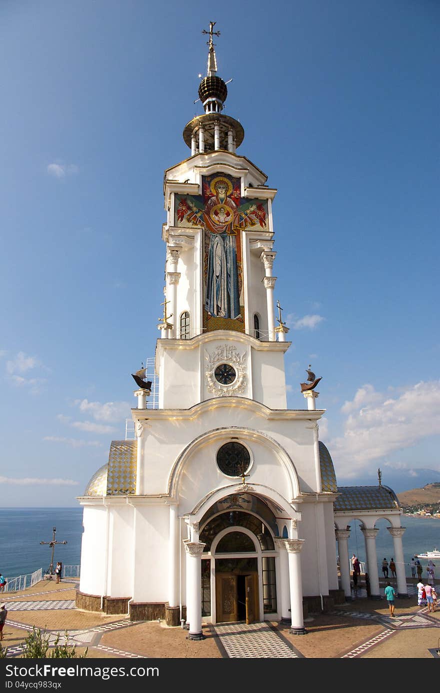 Temple-Beacon on the Black Sea, Crimea Ukraine. Temple-Beacon on the Black Sea, Crimea Ukraine