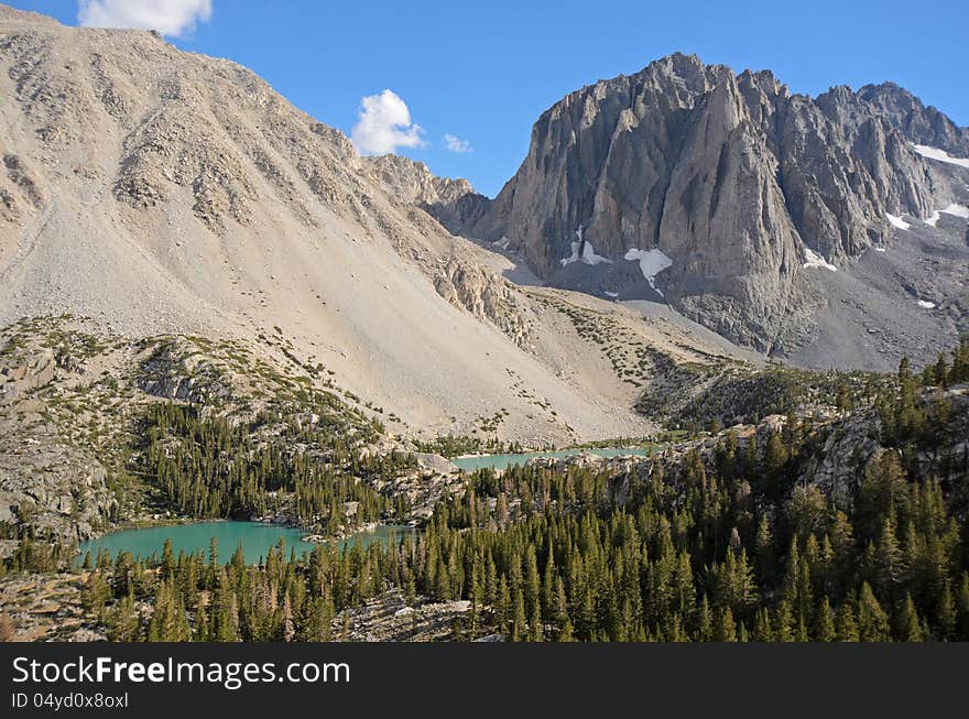 Glacial lakes, John Muir Wilderness