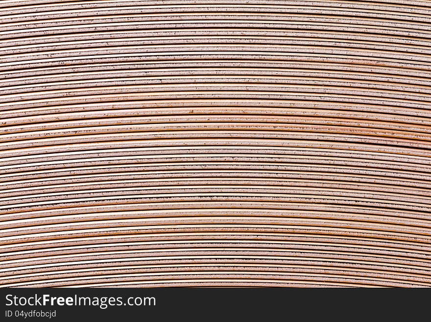 Edge texture of copper foil (sheet) roll. Edge texture of copper foil (sheet) roll