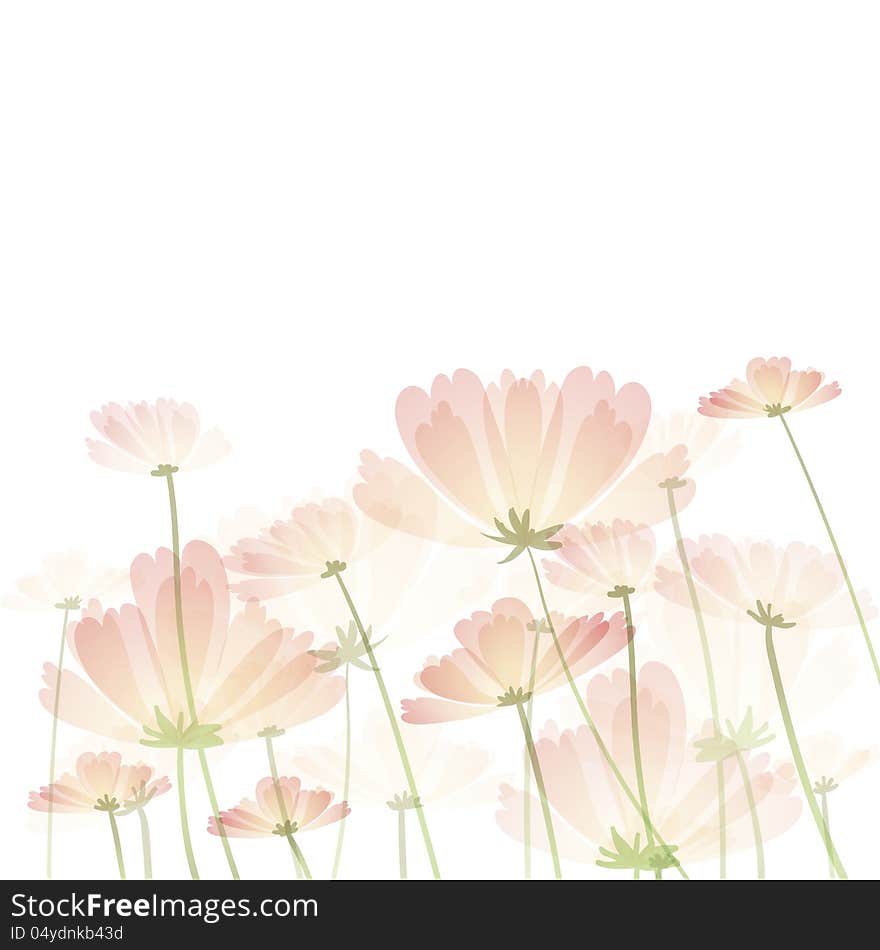 Background with flowers