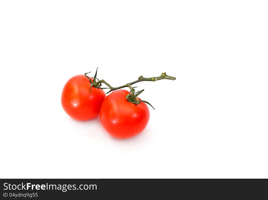 Two Tomatoes On A Branch