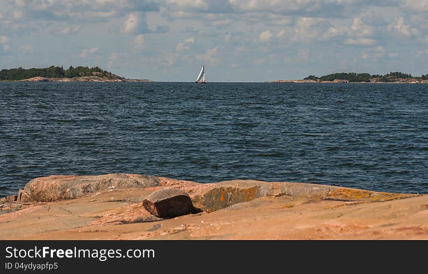 A view from an island in the finnish archipelago.