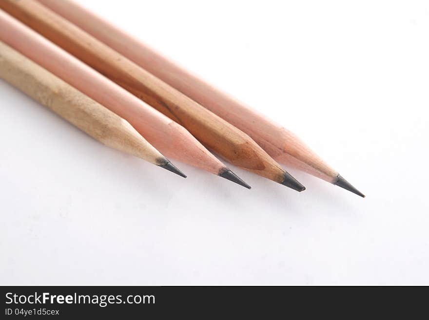 Four Wooden Pencils