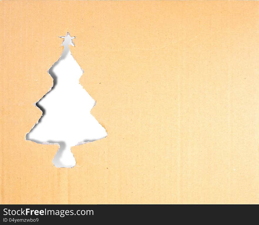 Christmas Tree Carton Paper