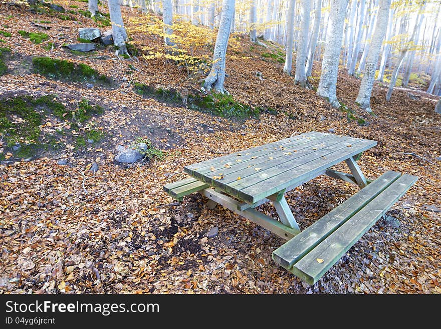 Picnic place in the natural park of Moncayo, Zaragoza, Aragon, Spain. Picnic place in the natural park of Moncayo, Zaragoza, Aragon, Spain