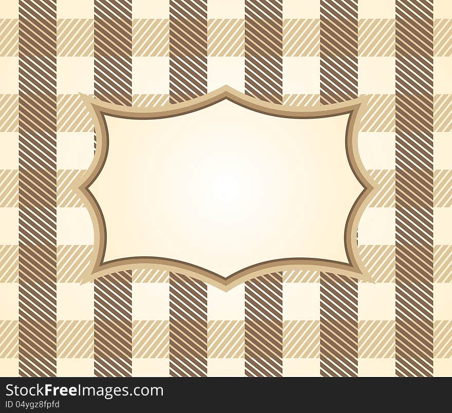 Nice frame in gold and beige colors,for greeting or invitation cards