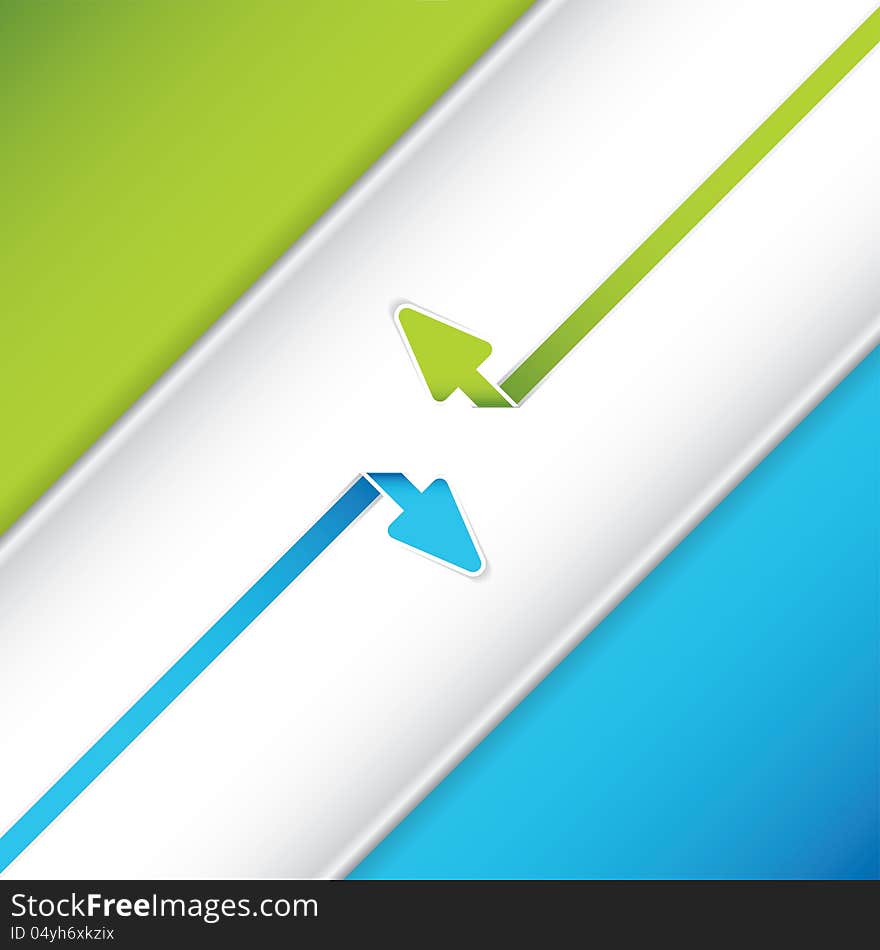 Presentation Template.Business arrow vector