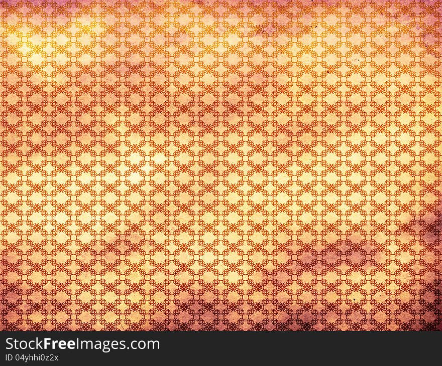 Grunge Colorful Floral Pattern Background