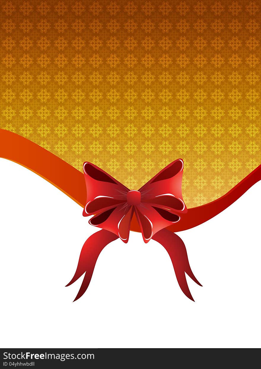 Holiday background with bow