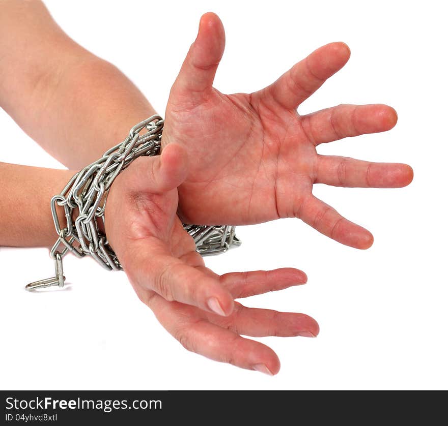 Chained hands