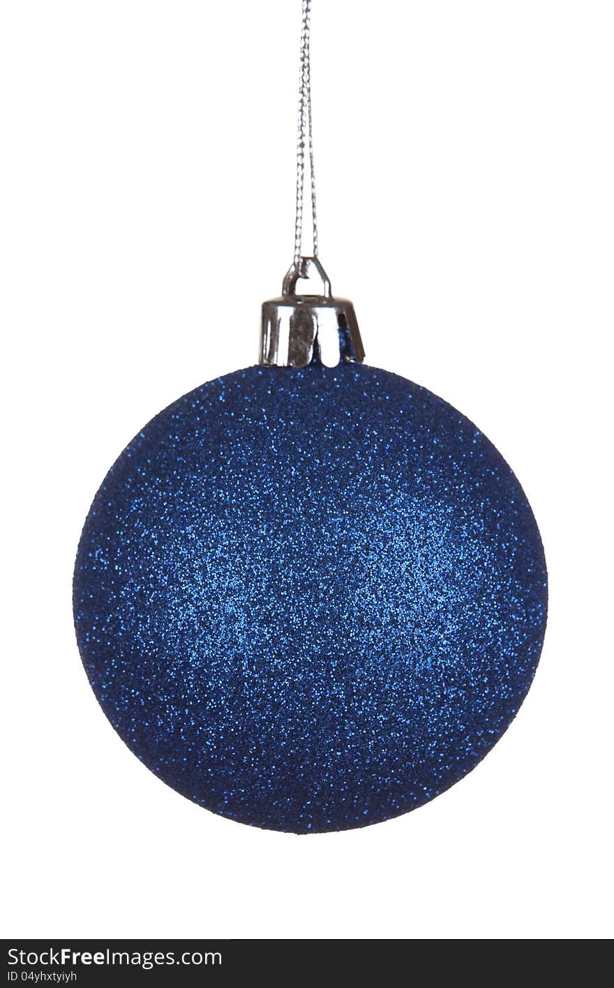 Blue christmas ball