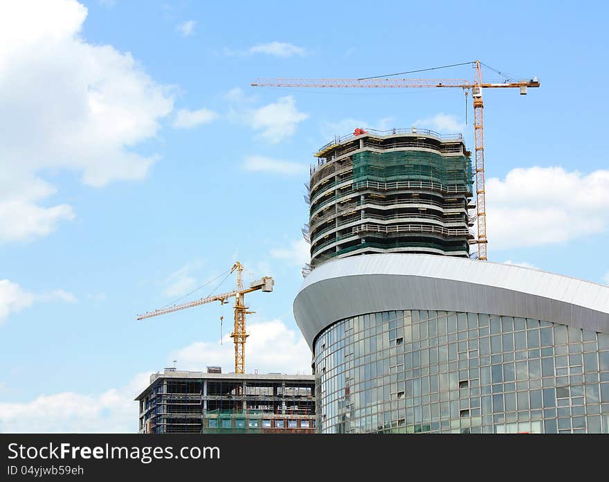 Cityscape With The Construction Site