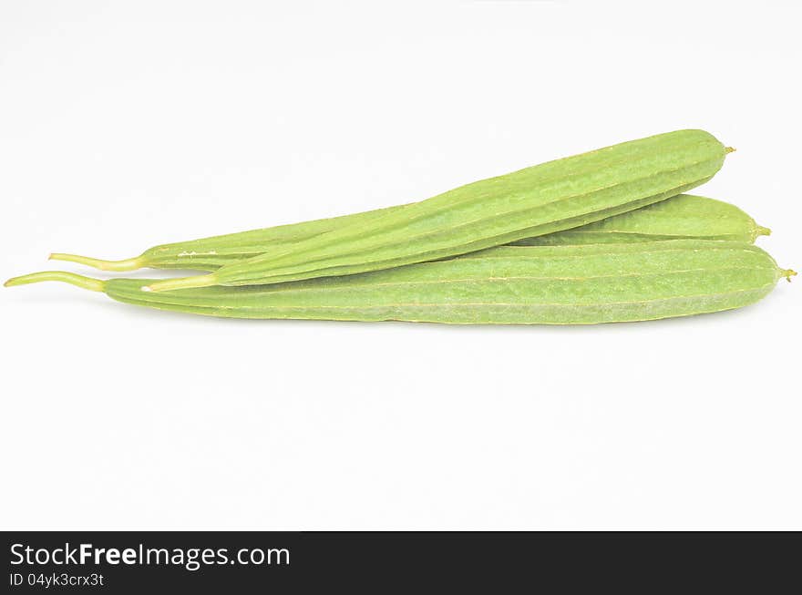 Green vegetable angled gourd