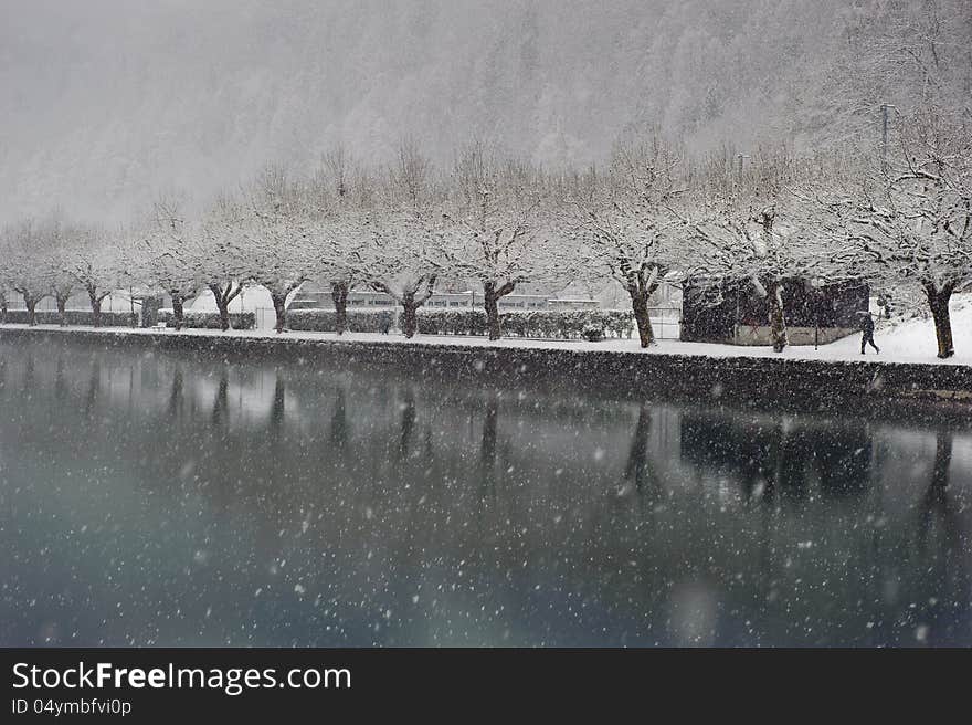 First Snow In Interlaken