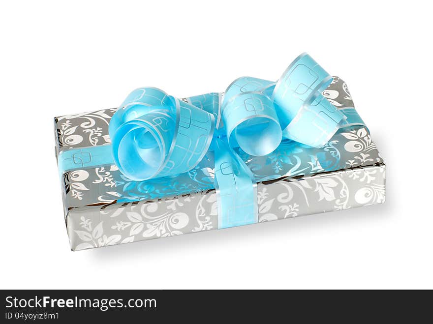 Gift box on a white background