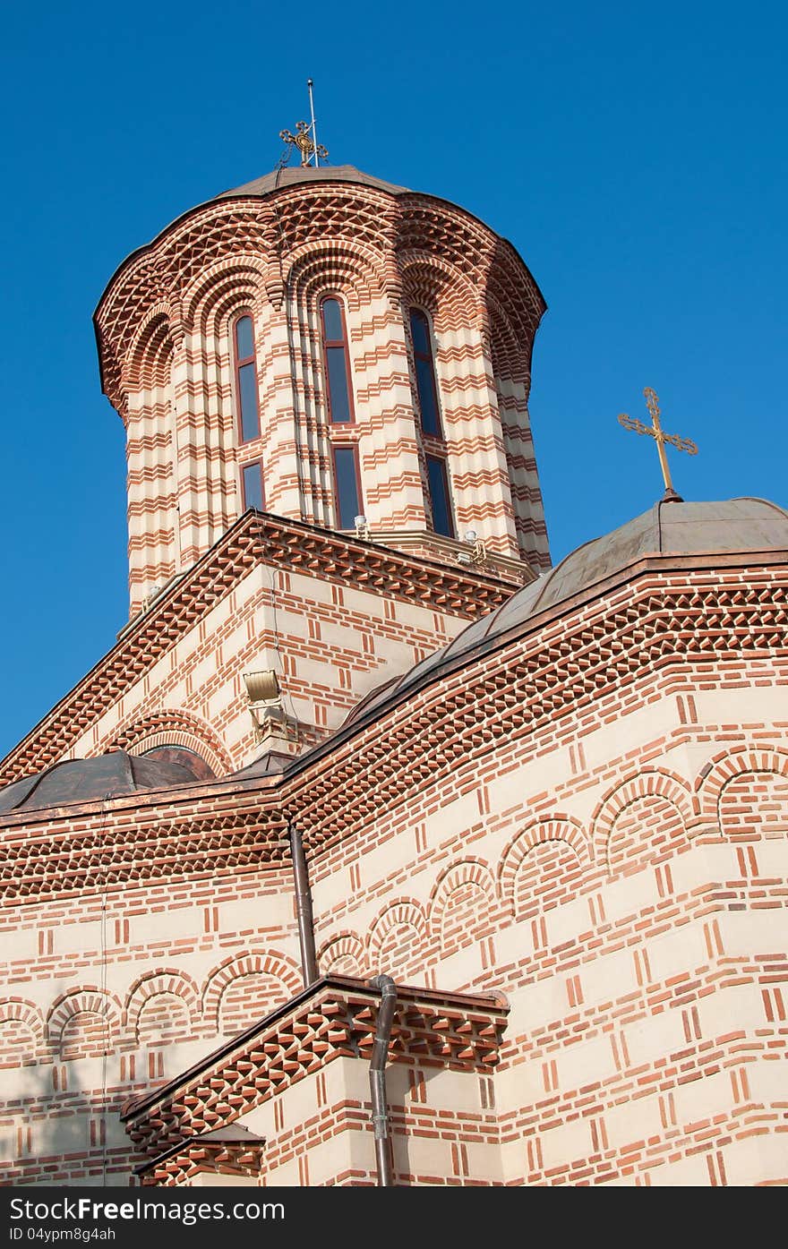 The Saint Anthony Church, part of the Old Court ensemble of Bucharest, exponent of classical Greek Orthodox architecture. Oldest standing church of Romania (ca. 1558-1559). The Saint Anthony Church, part of the Old Court ensemble of Bucharest, exponent of classical Greek Orthodox architecture. Oldest standing church of Romania (ca. 1558-1559).