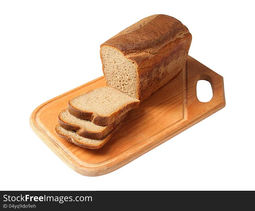 Brown bread on a cutting Board