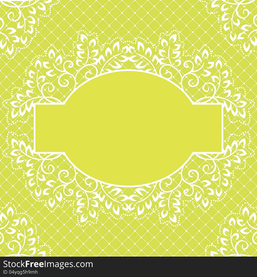 Vector green background with leaf. Vector green background with leaf