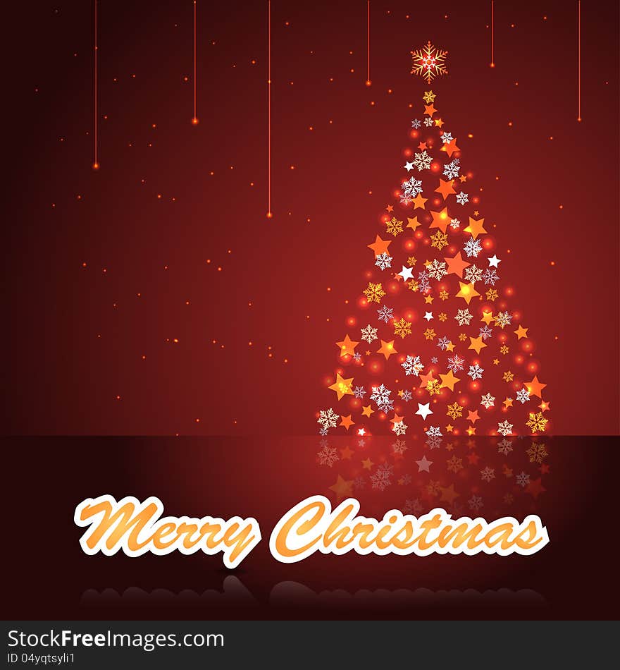 Christmas background. Vector illustration for your design.