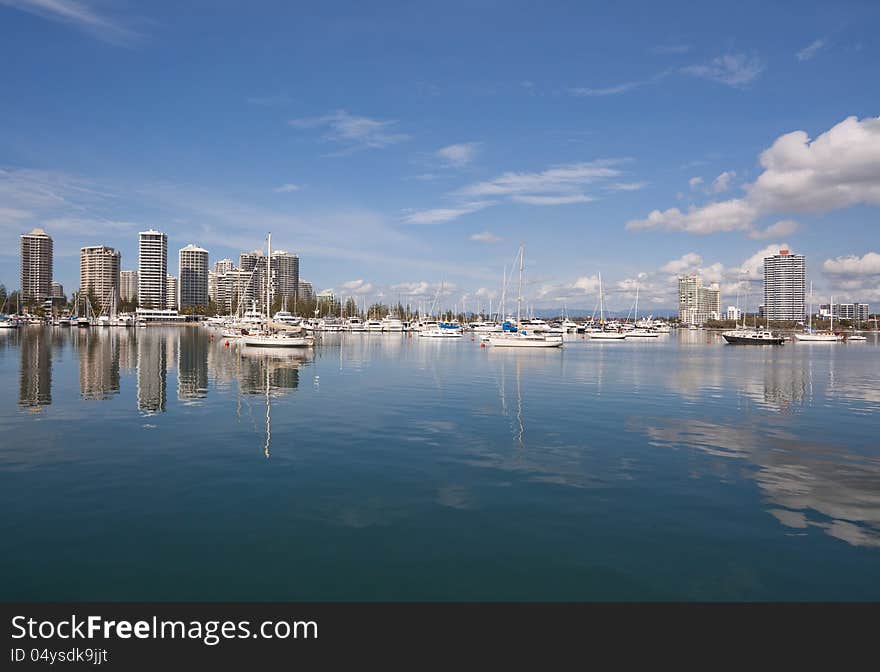 Fine weather, the city of Gold Coast, Australia. Fine weather, the city of Gold Coast, Australia