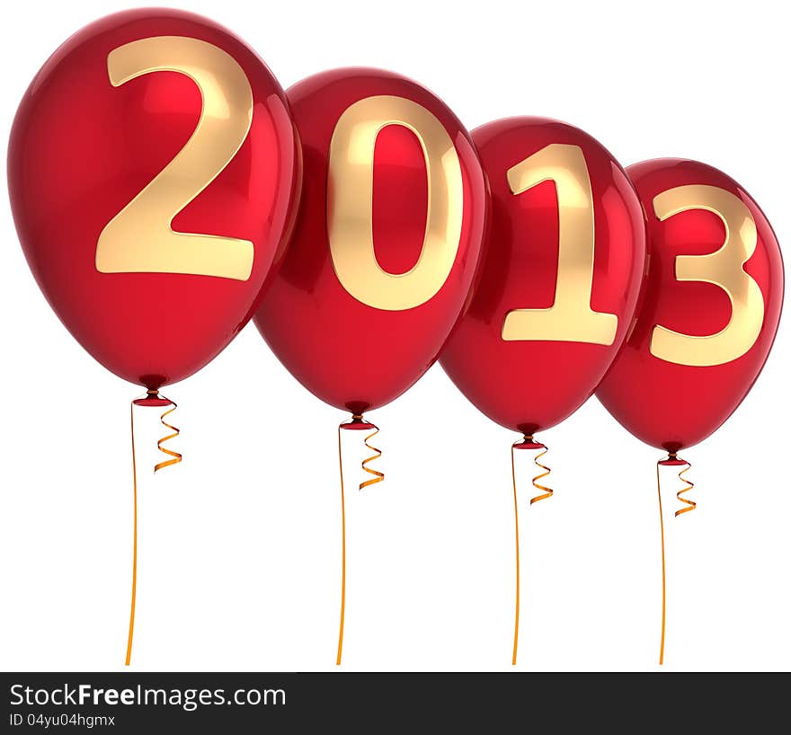 New Year 2013 Party Balloons Beautiful Decoration