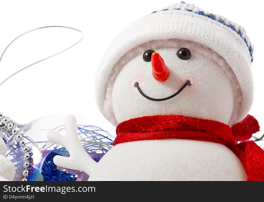 Snowman Face Close-up