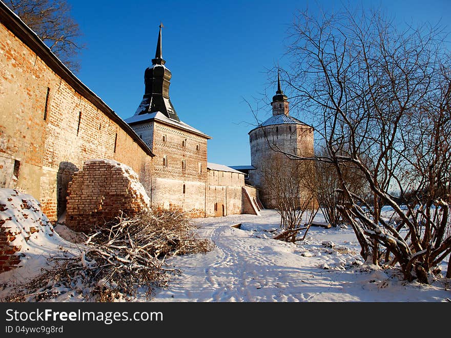 Kirillo-belozersky monastery. Memorial estate, a city Kirillov, the Vologda area, Russia