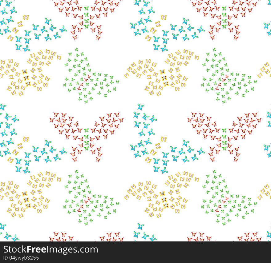 Pattern of butterfly, nice vector background. Pattern of butterfly, nice vector background