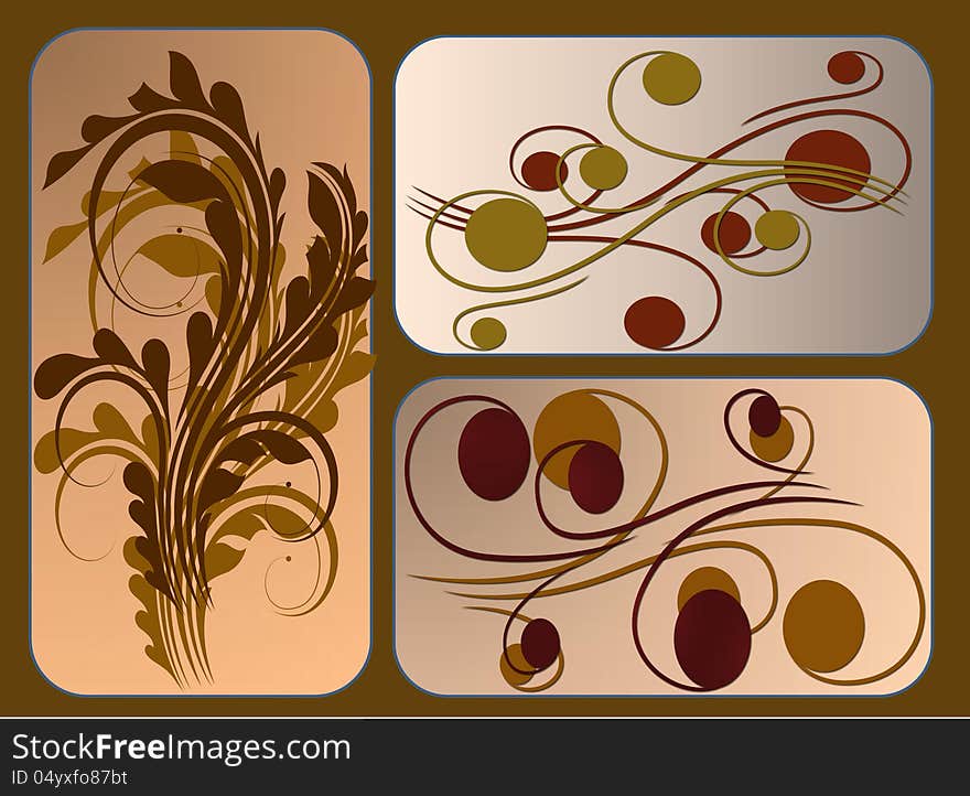 Vector floral designs