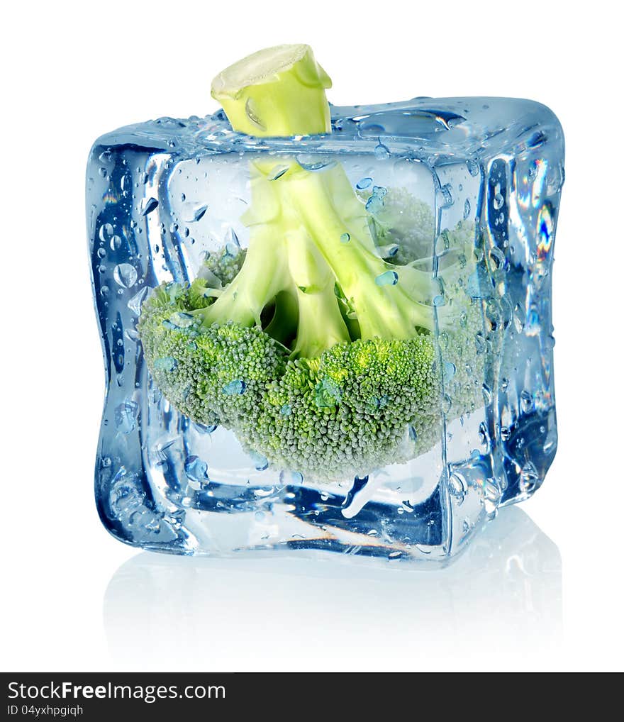 Broccoli In Ice