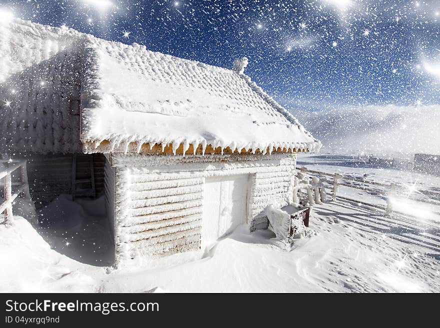 Fairytale house in the mountains