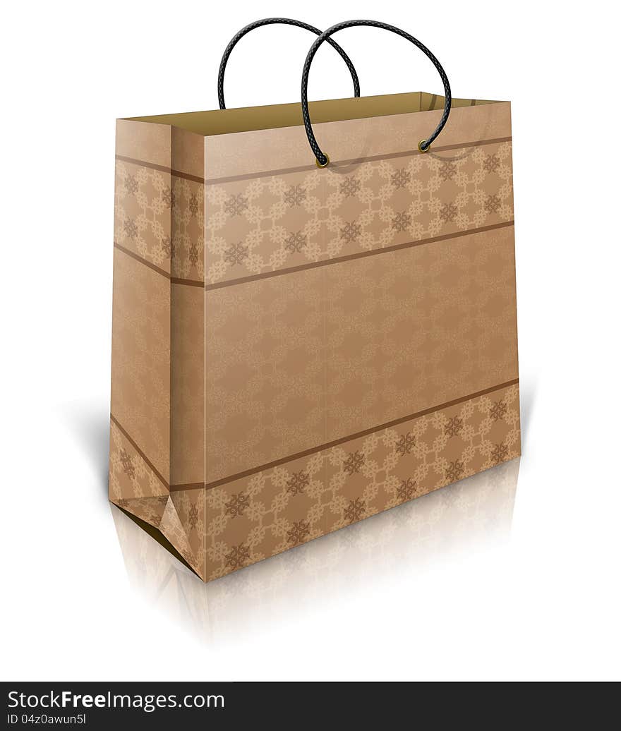 Brown shopping bag