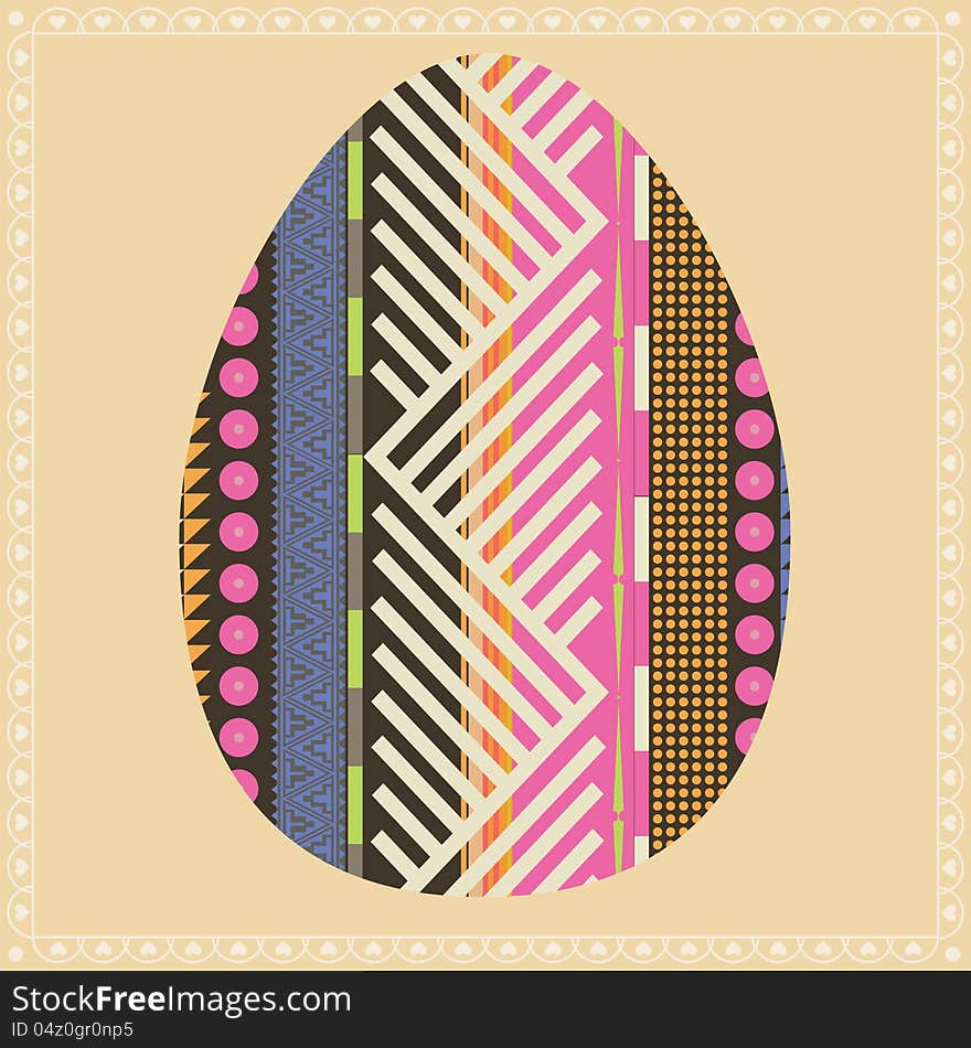 Set of easter eggs vector collection. Set of easter eggs vector collection