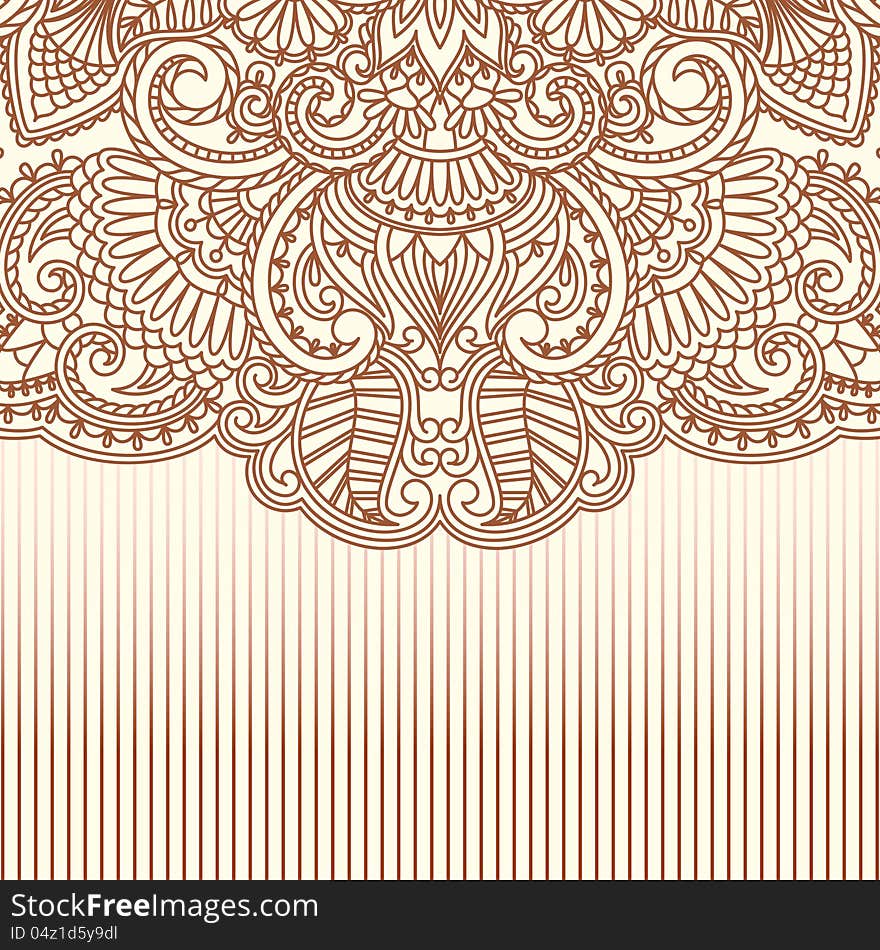 Vector illustration with vintage pattern for print, embroidery. Vector illustration with vintage pattern for print, embroidery.