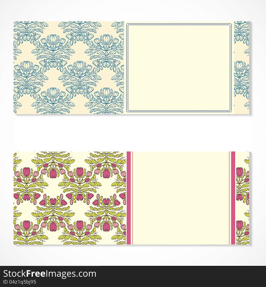 Vector background with flowers and leaf for card and banner. Vector background with flowers and leaf for card and banner