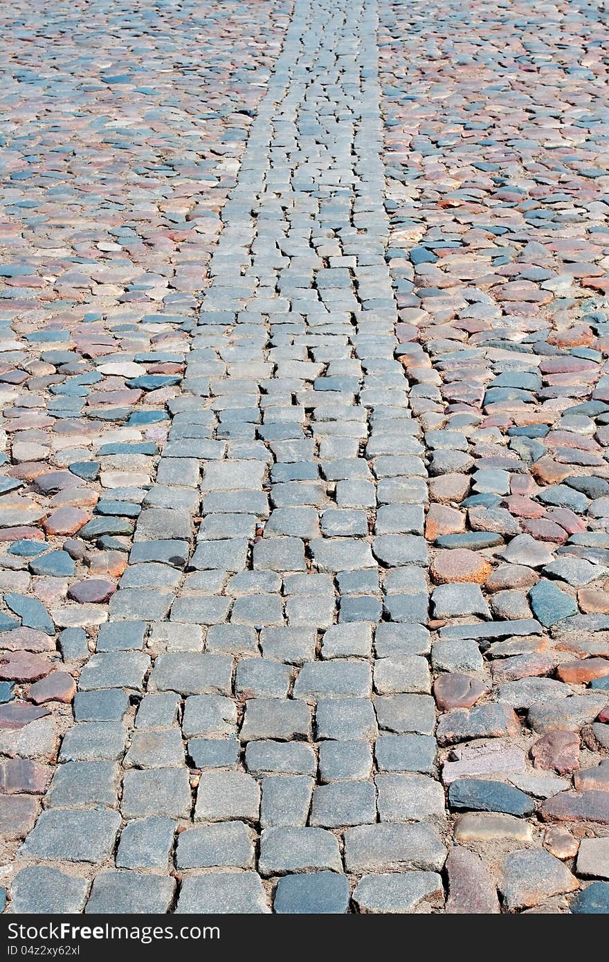 A fragment of a stone bridge