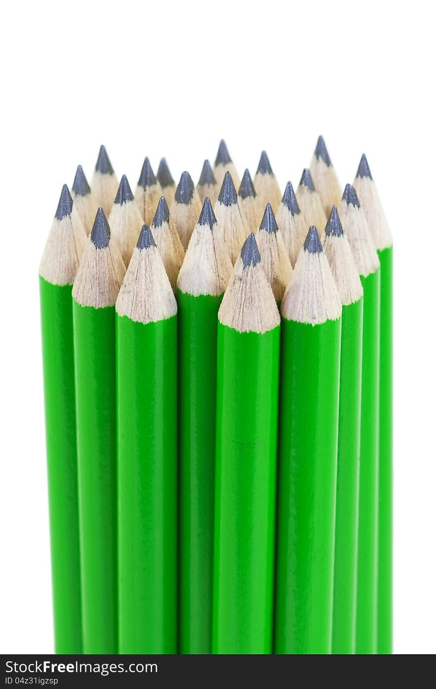 Green pencils