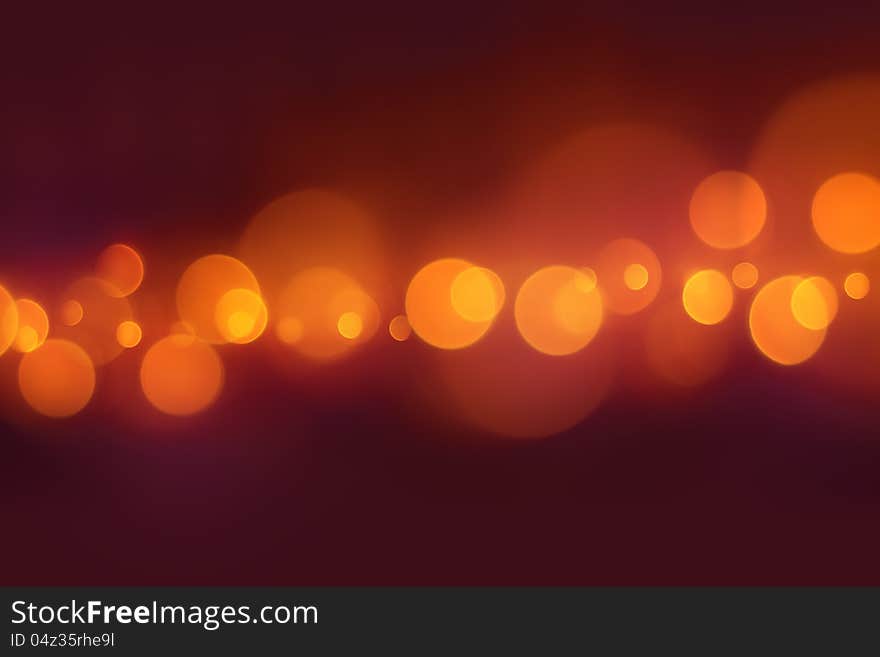 Red blurry lights bokeh background