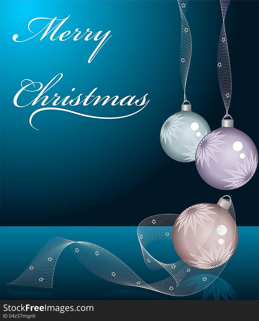 Holiday background with Christmas ornament