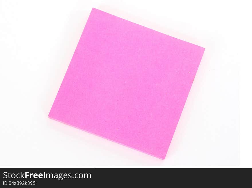 Notepad pink oblique