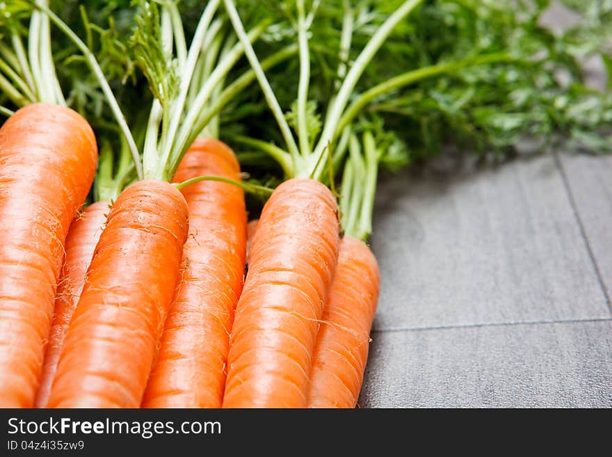 Carrots closeup