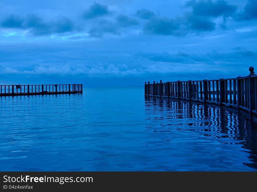 Blue lake in blue evening, peaceful view with lake and sky. Blue lake in blue evening, peaceful view with lake and sky