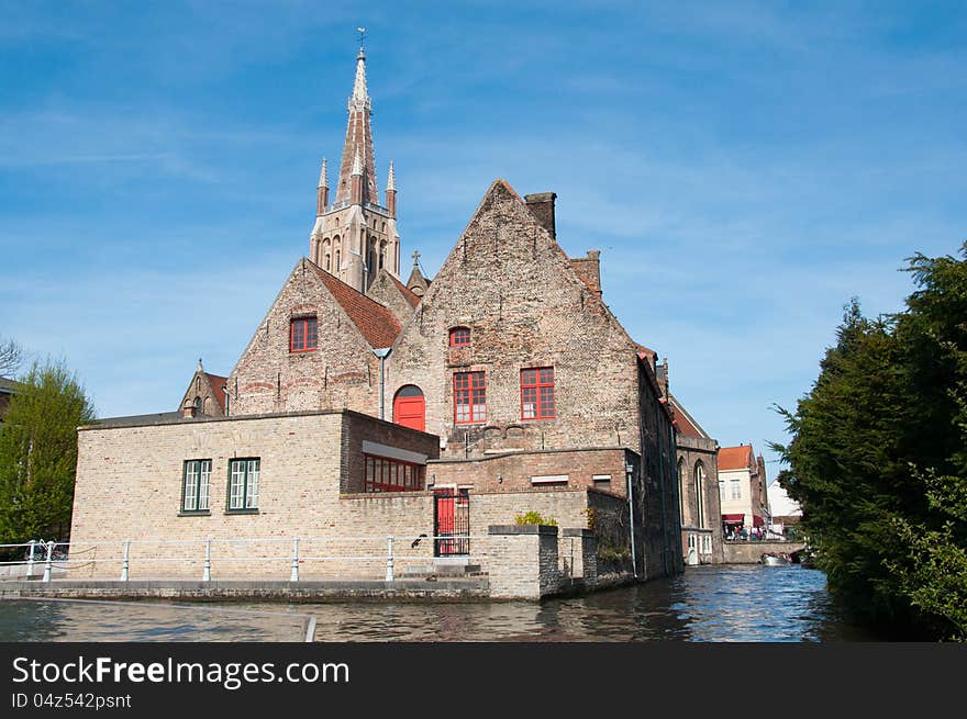 Beautiful view of Brugge, Belgium