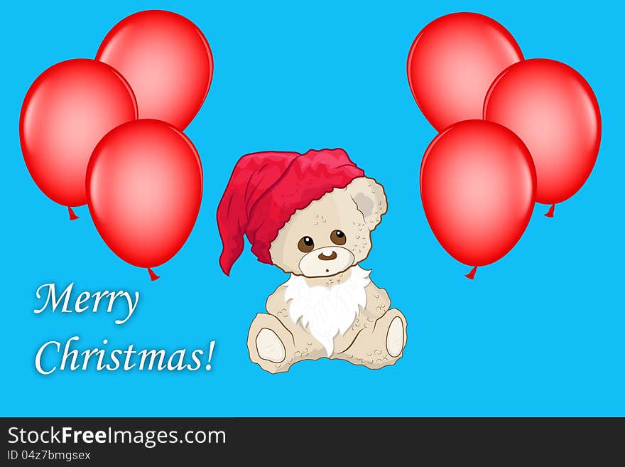 Merry christmas greetings card