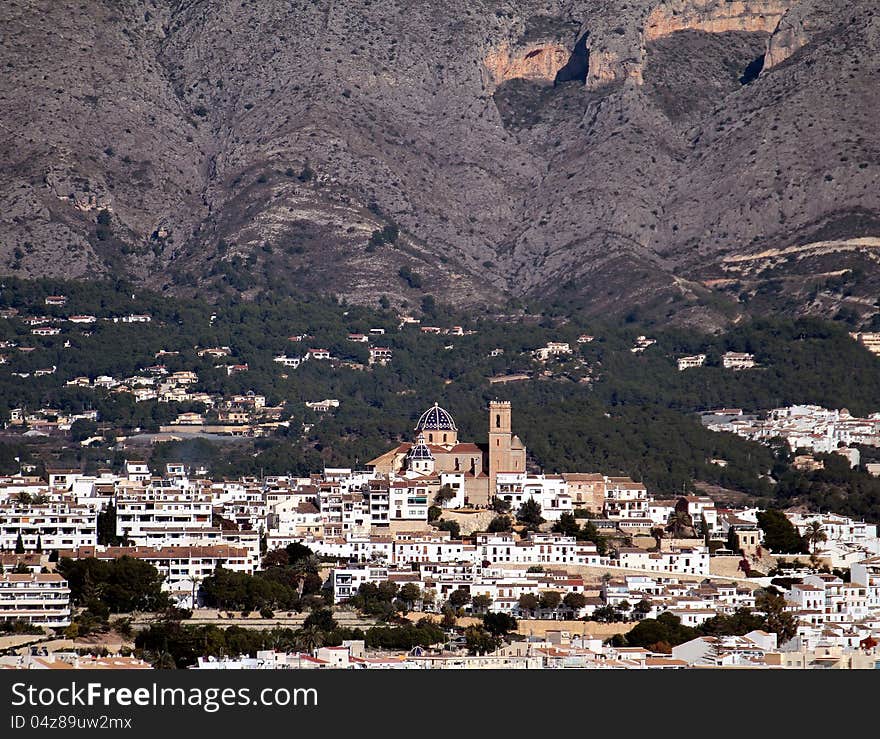 Town of Altea in Alicante; Spain. Town of Altea in Alicante; Spain.