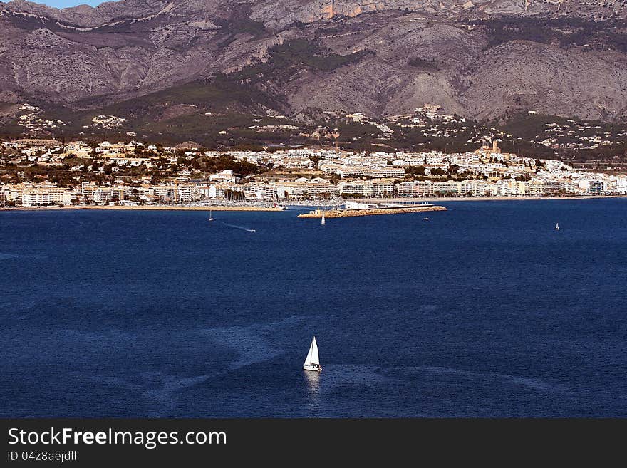 Port and town of Altea in Alicante; Spain. Port and town of Altea in Alicante; Spain.