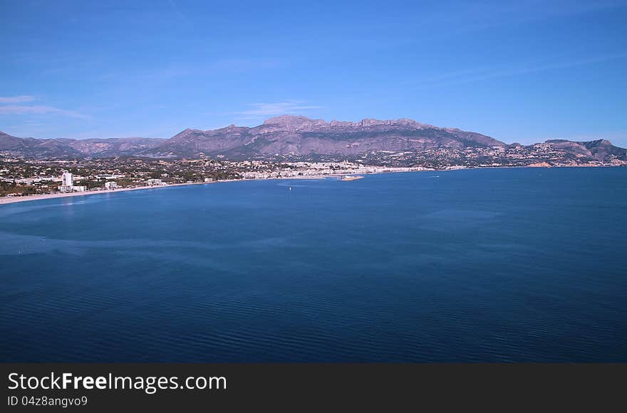 Port and town of Altea in Alicante; Spain. Port and town of Altea in Alicante; Spain.