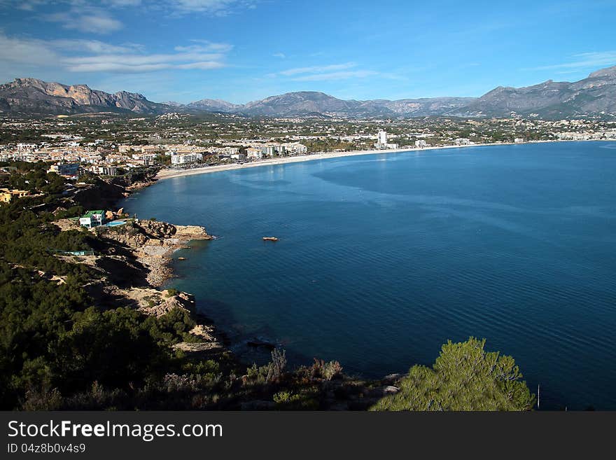 Port and town of Altea in Alicante; Spain. Port and town of Altea in Alicante; Spain.