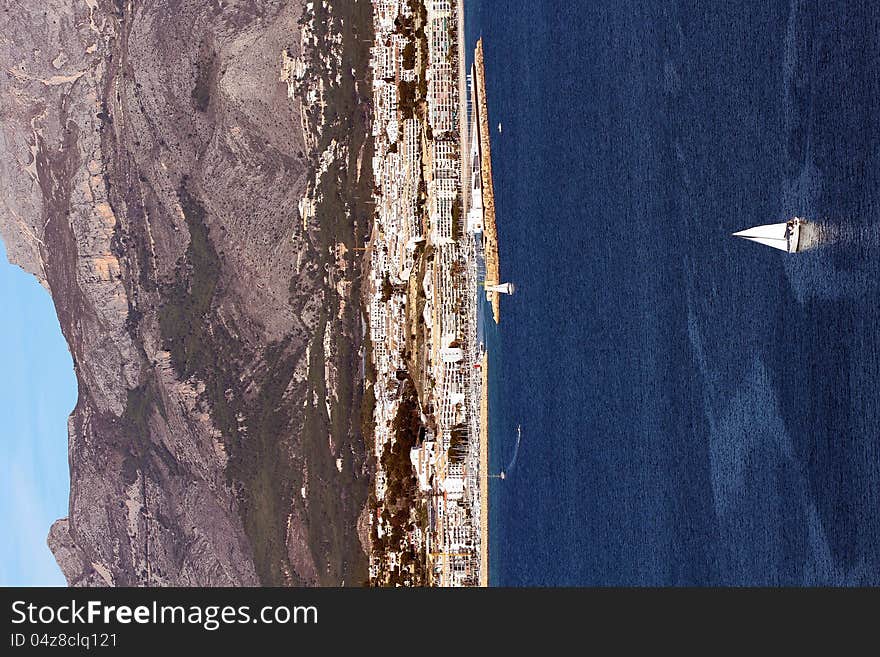 Port and town of Altea in Alicante; Spain. Port and town of Altea in Alicante; Spain.