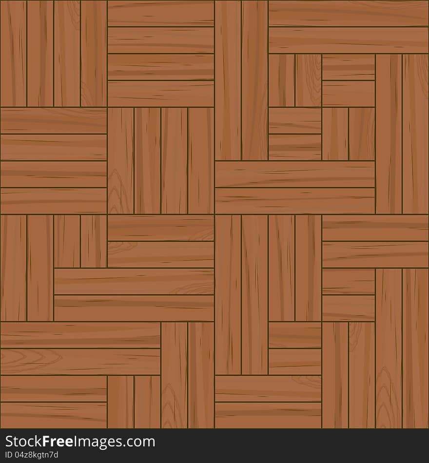 Four seamless parquet tiles